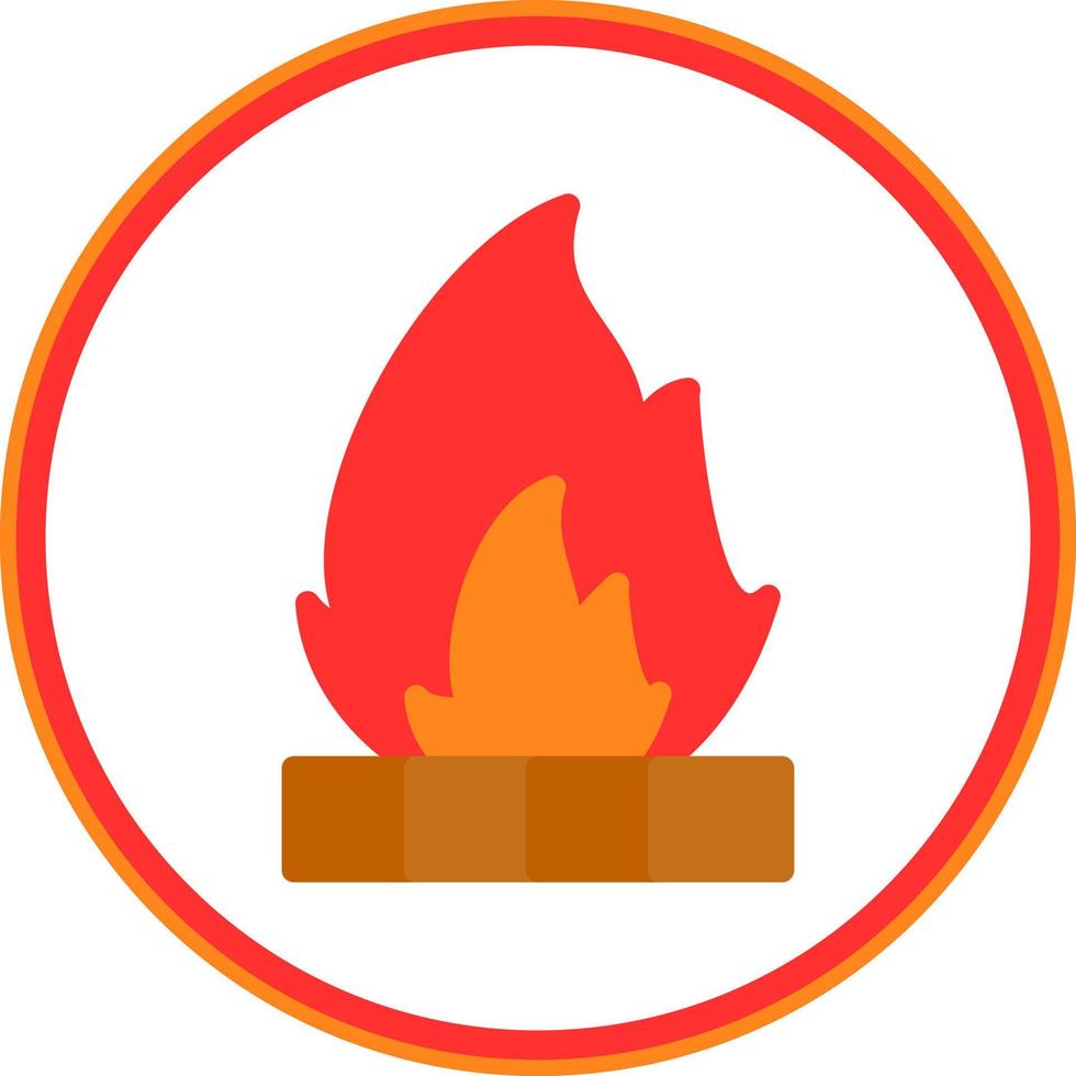 Bonfire Vector Icon Design