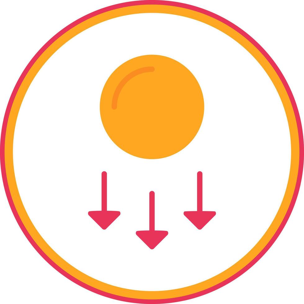 Gravitational Energy Vector Icon Design