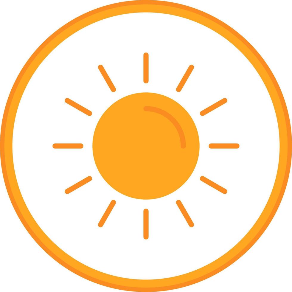 diseño de icono de vector de sol