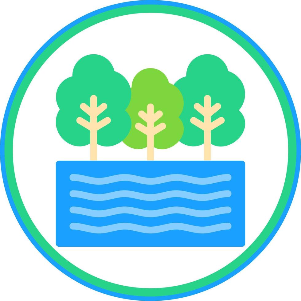 Lake Vector Icon Design