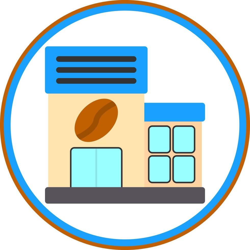 Coffee Shop Vector Icon Design