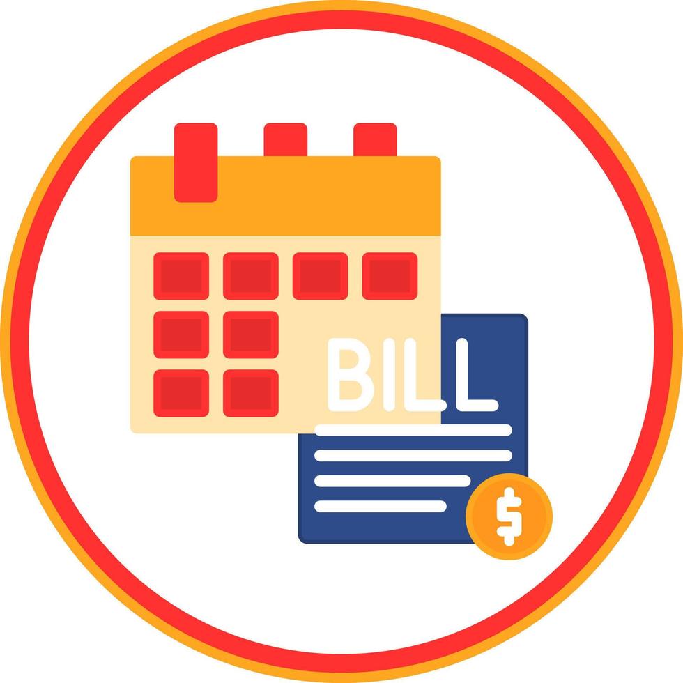 Bill Vector Icon Design