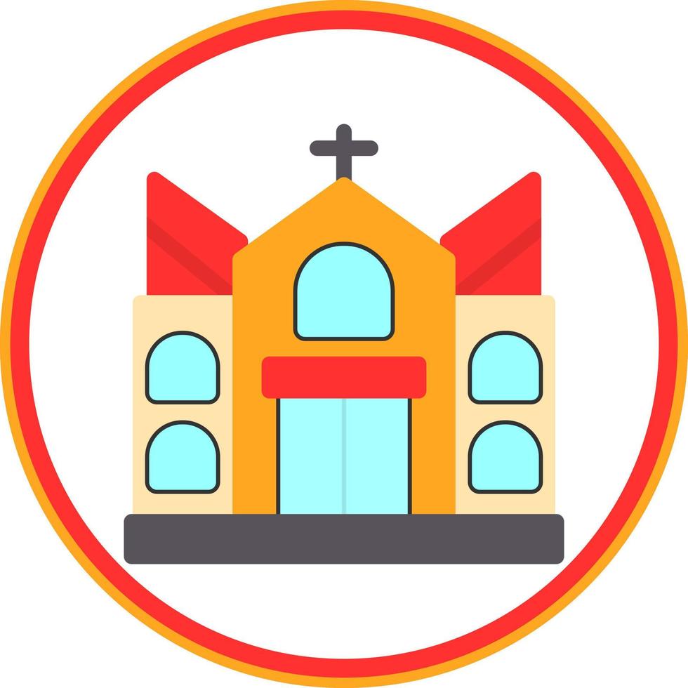 diseño de icono de vector de iglesia