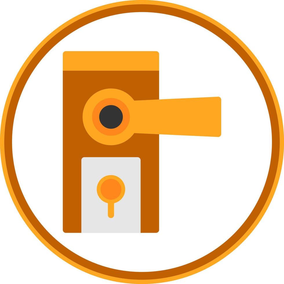 Door Knob Vector Icon Design