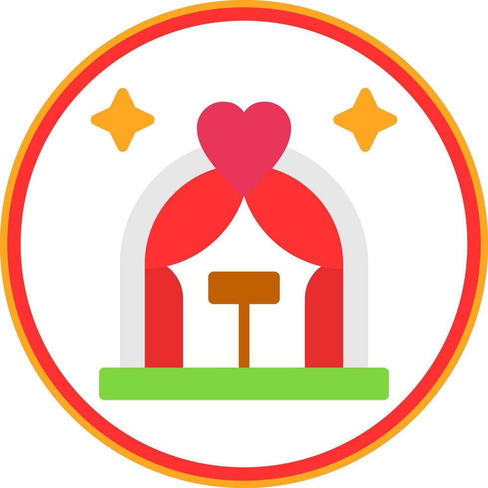 Wedding Arch Vector Icon Design
