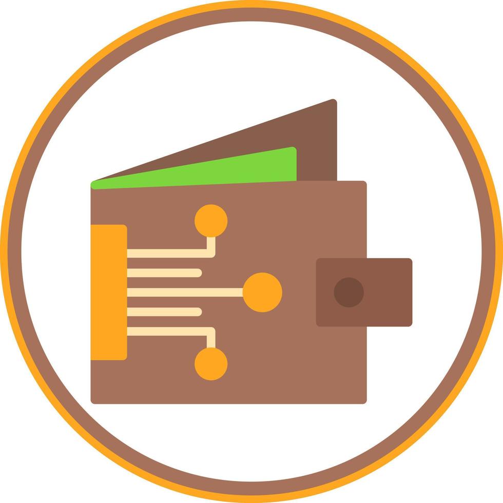 Digital Wallet Vector Icon Design
