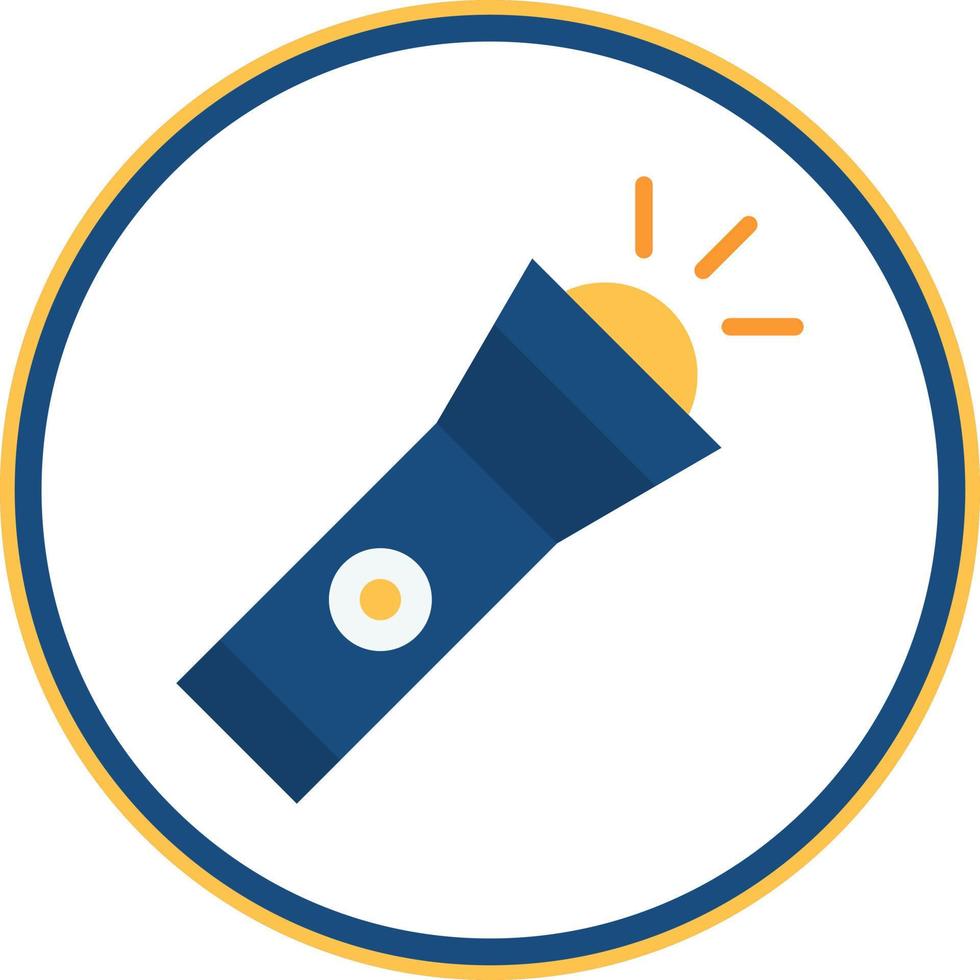 Flashlight Vector Icon Design