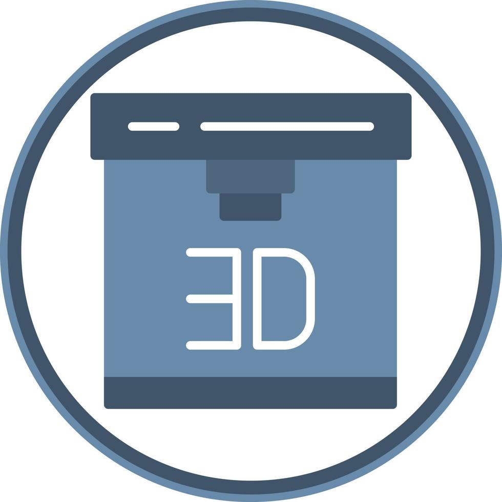 3d Printer Vector Icon Design