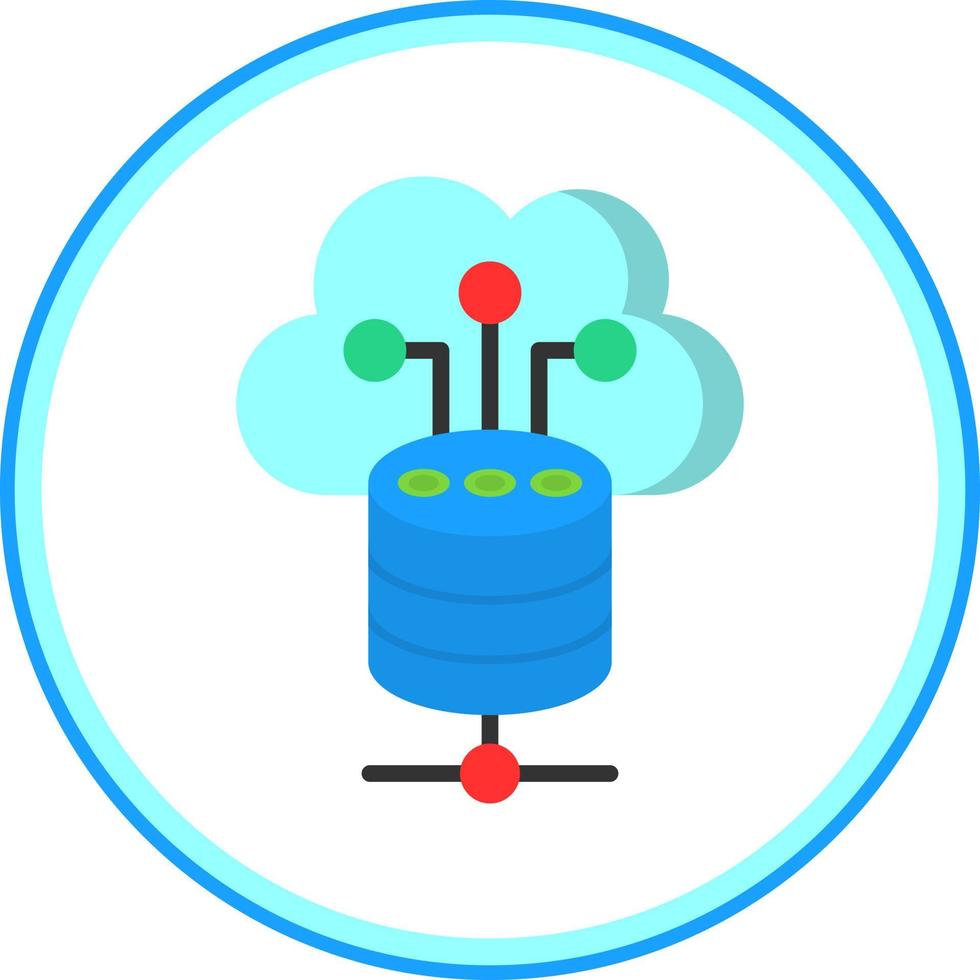 Cloud Storage Vector Icon Design