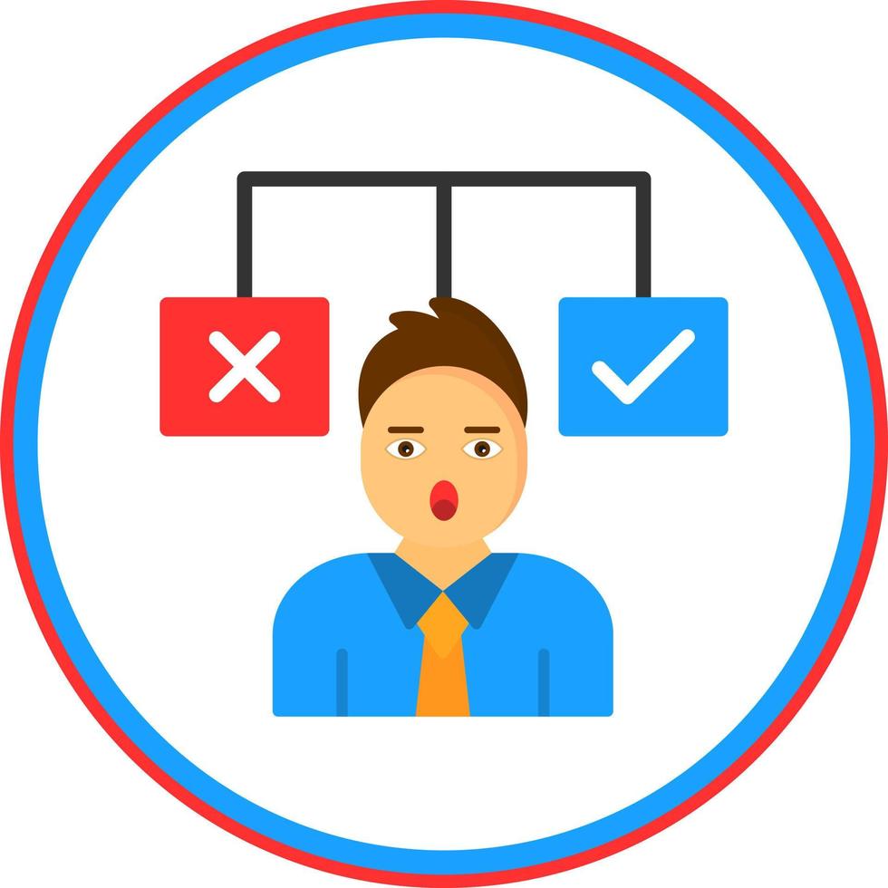 Decision Vector Icon Design