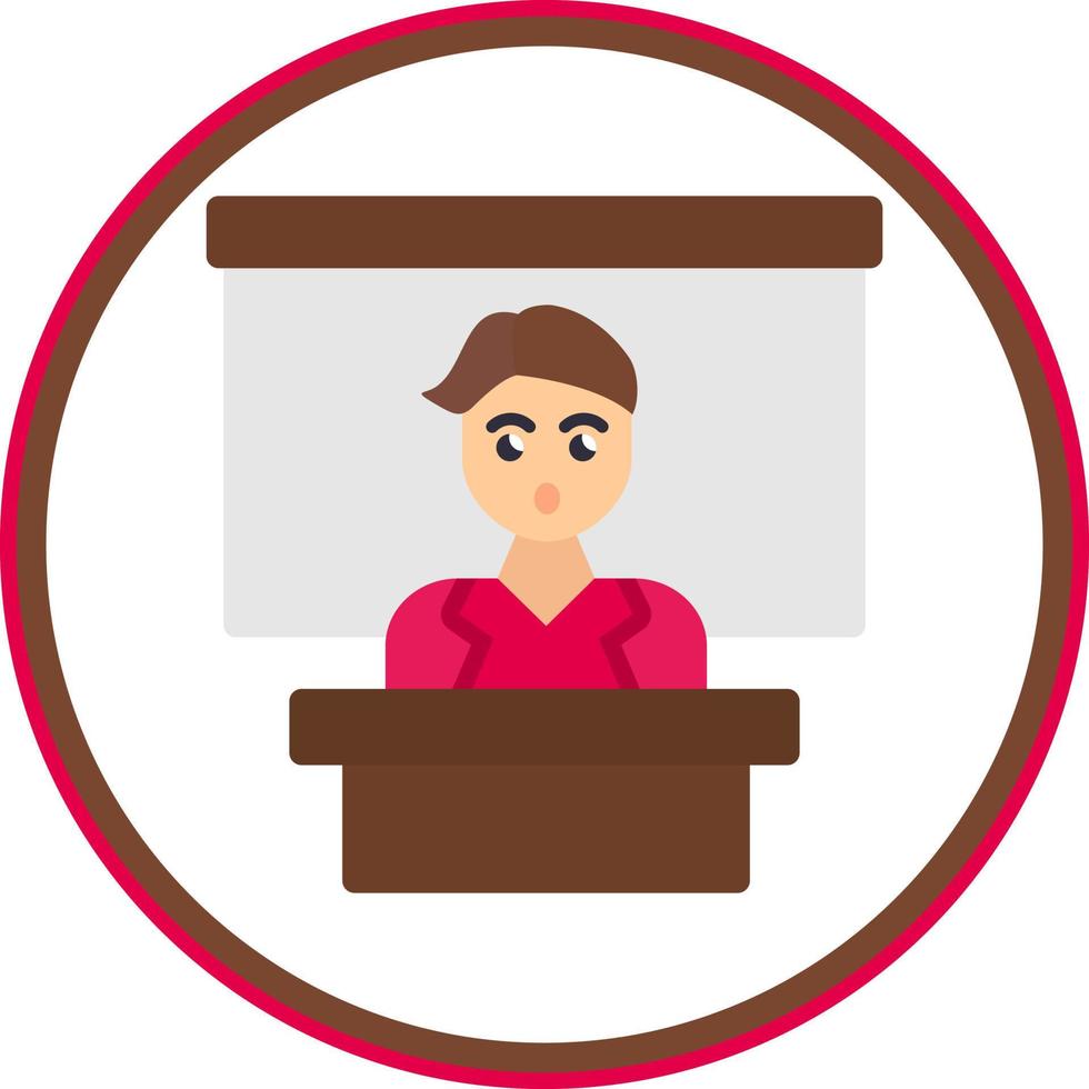 Instructor Vector Icon Design