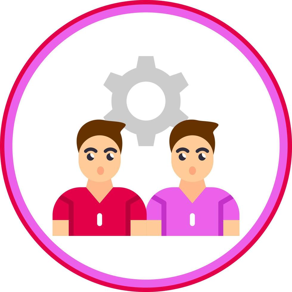 Team Management Vector Icon Design