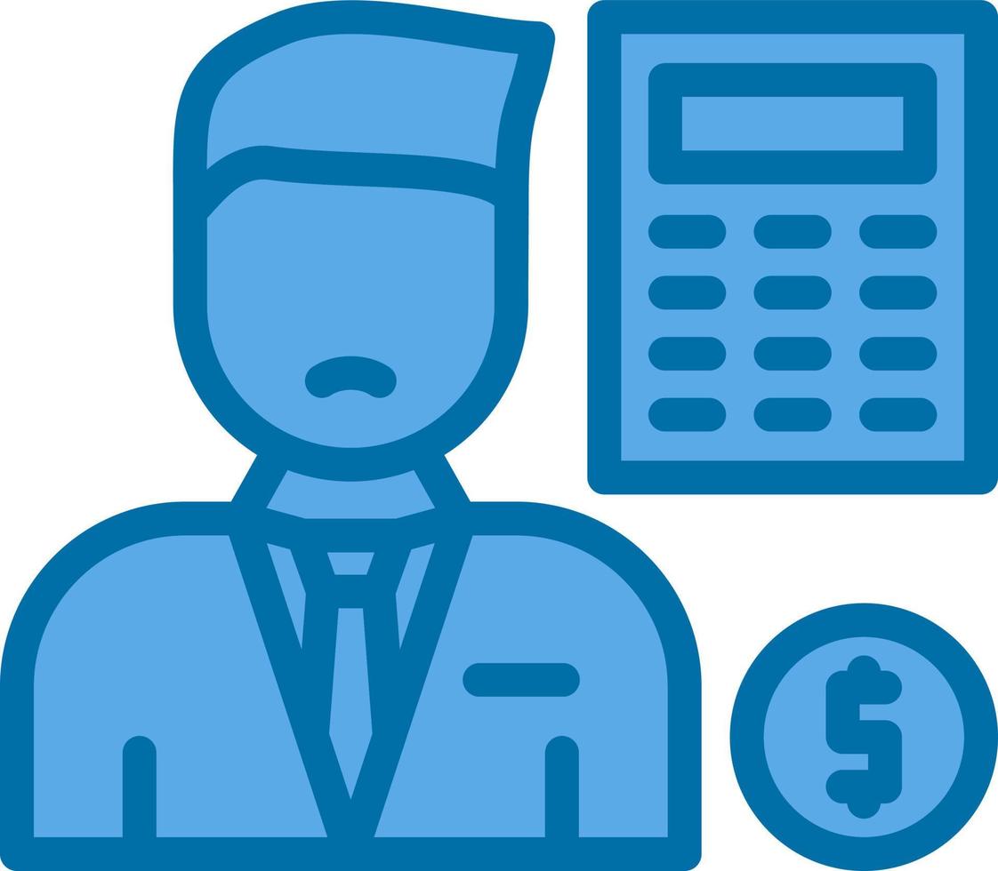 Accountant Vector Icon Design