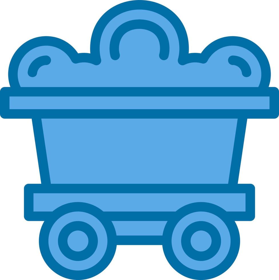 Mining Cart Vector Icon Design