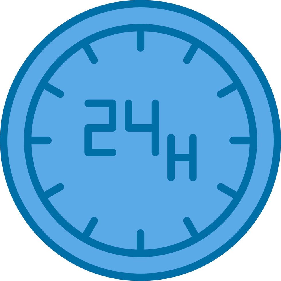 24 Hours Vector Icon Design