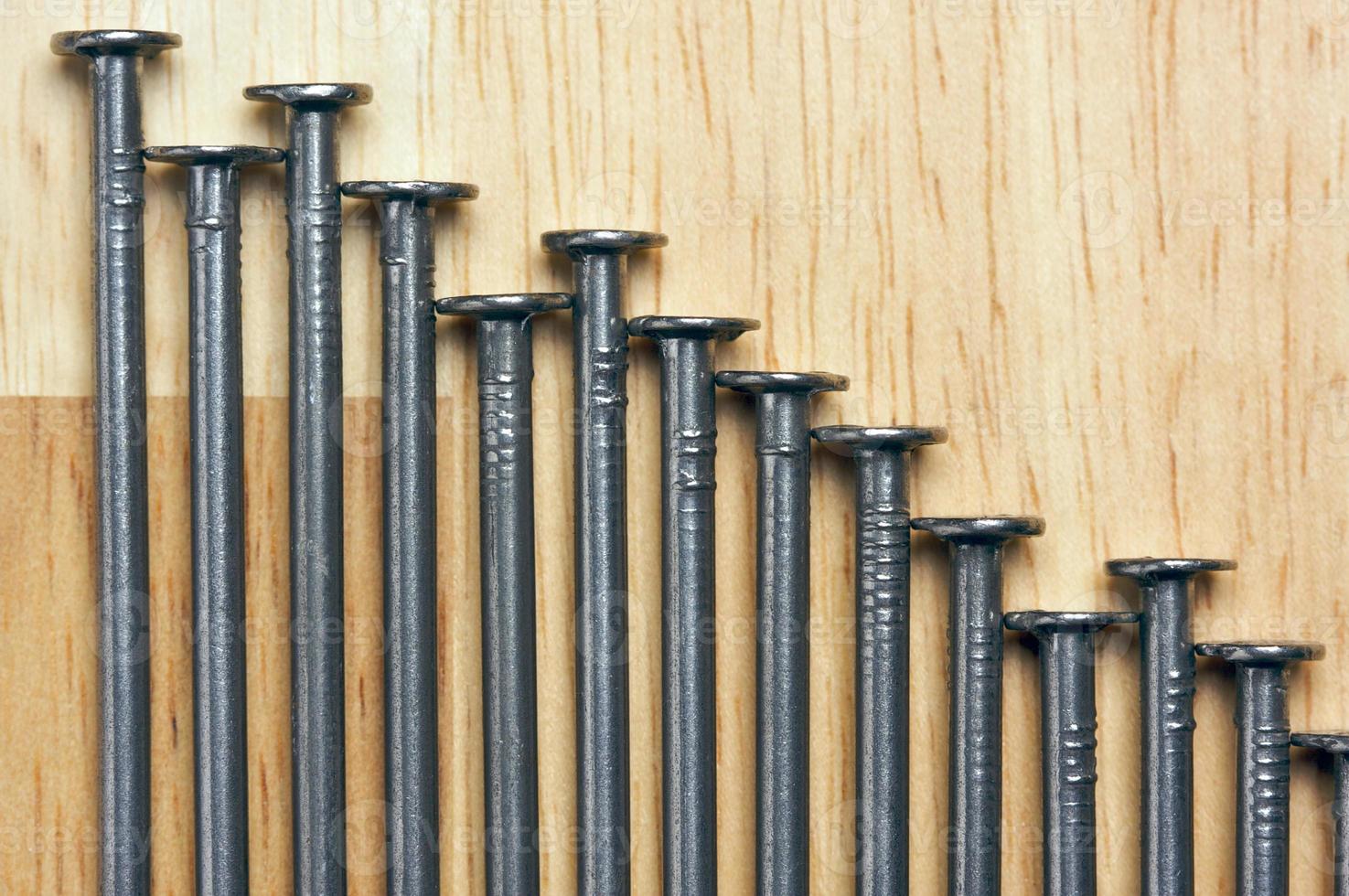 Declining Graph of Nails photo