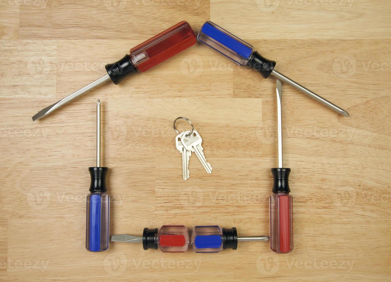House Shaped by Screwdrivers and Keys photo