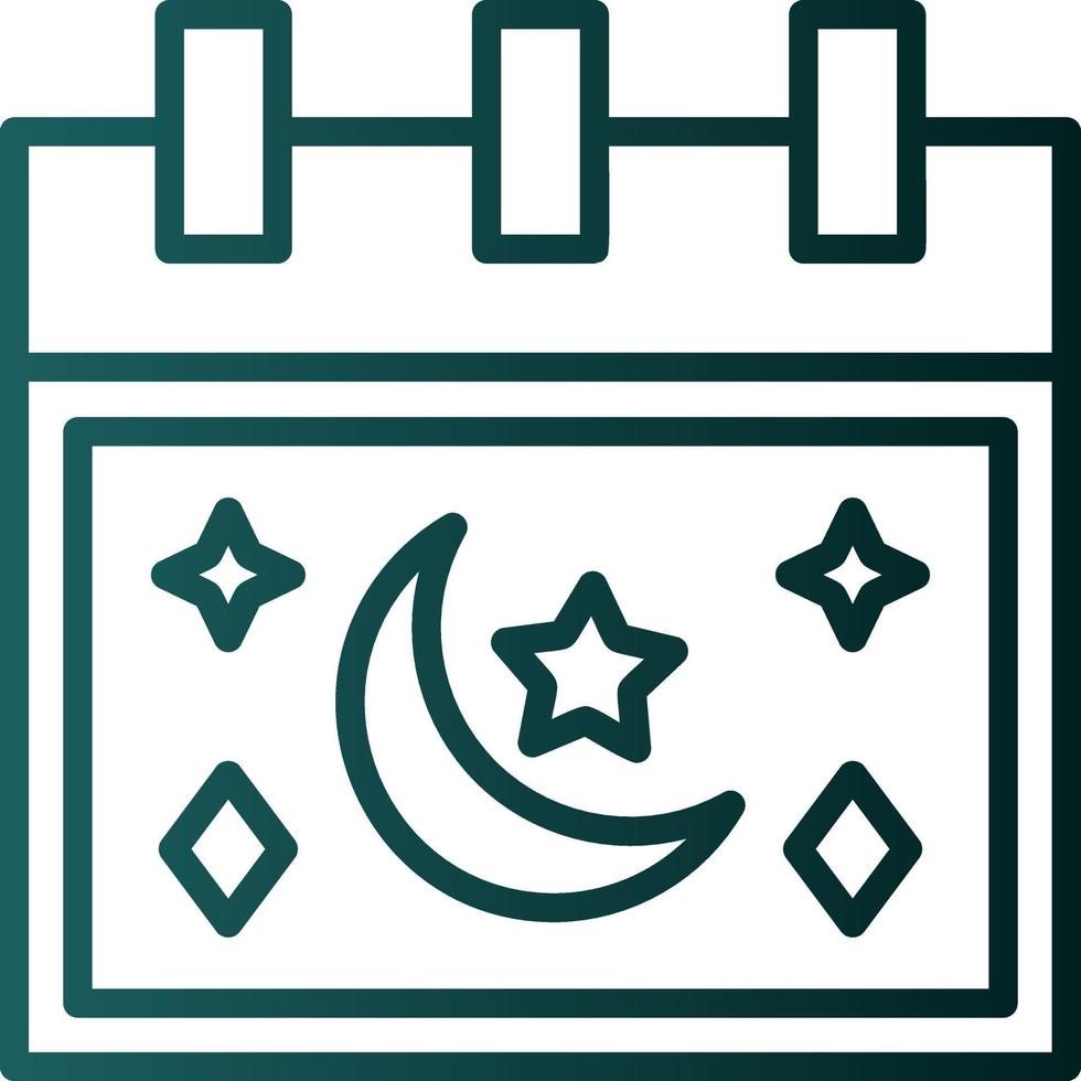 Ramadan Calendar Vector Icon Design