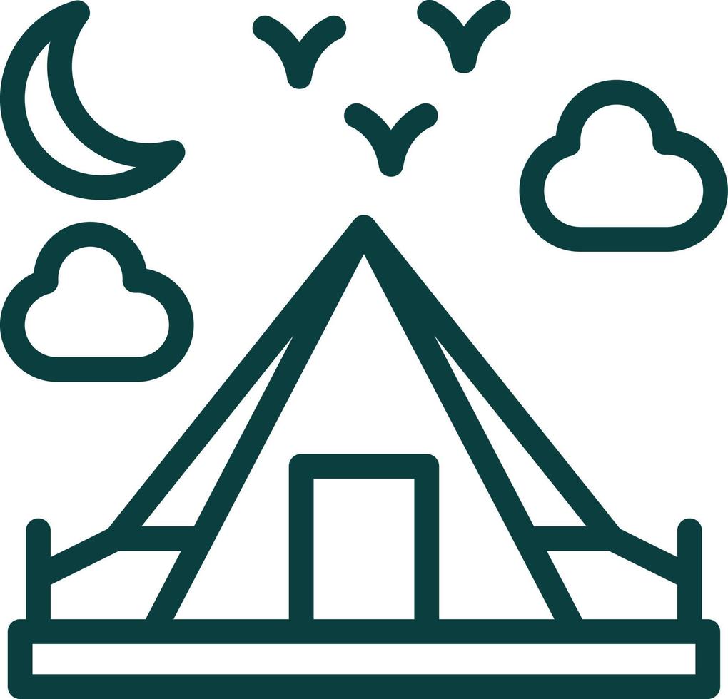 Camping Vector Icon Design