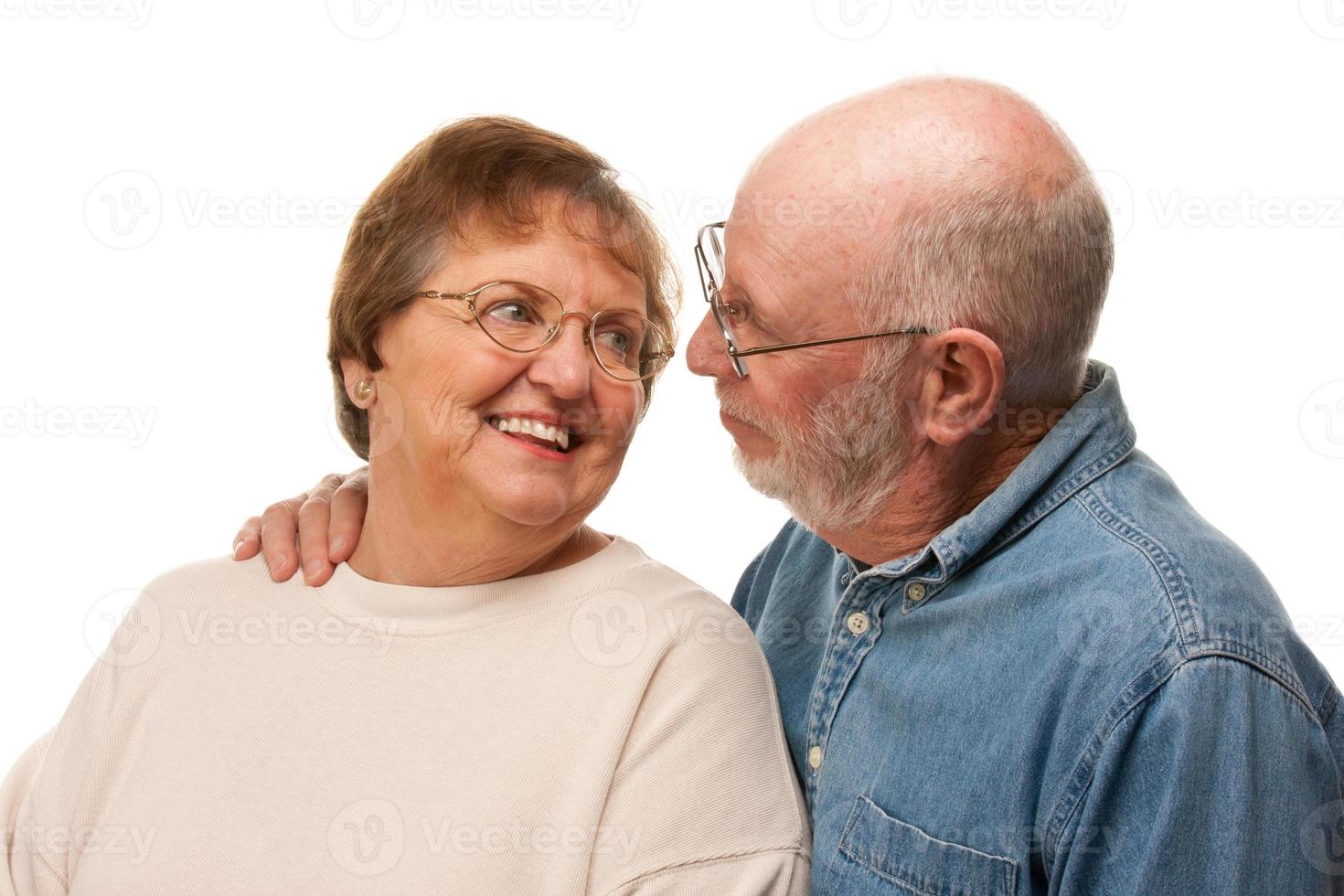 Affectionate Senior Couple Portrait photo