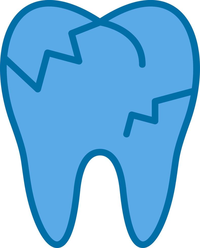 Decayed Teeth Vector Icon Design