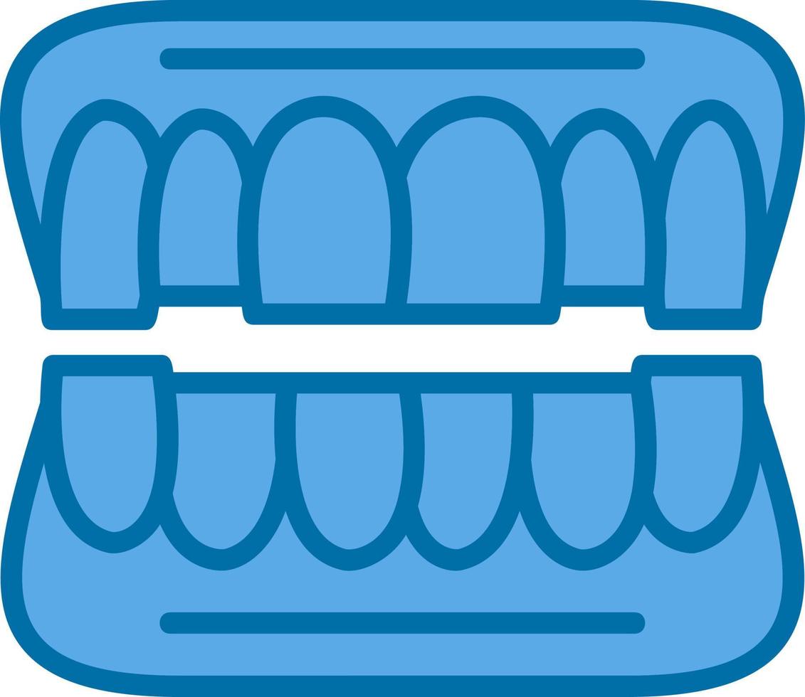 diseño de icono de vector de dentadura postiza