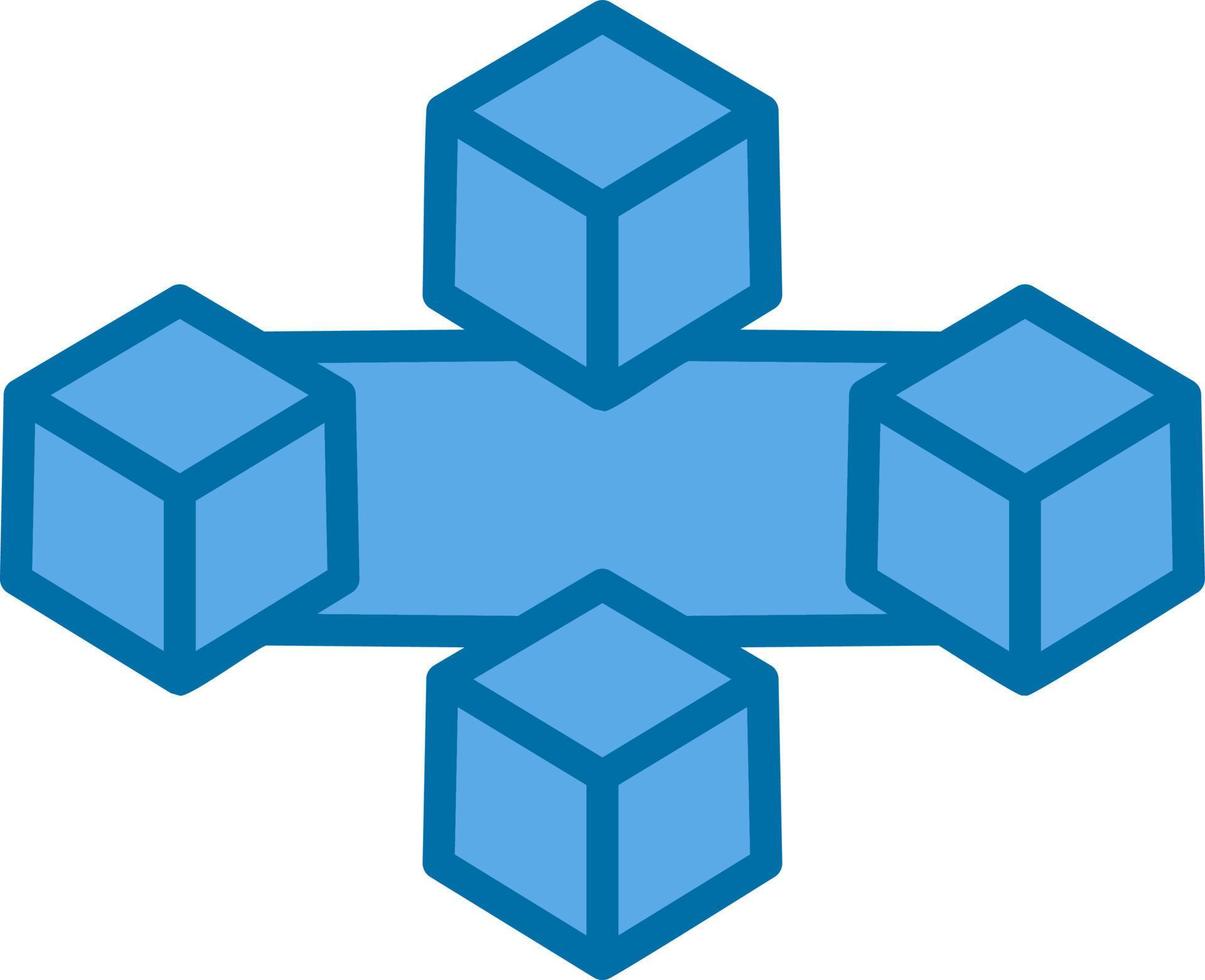 Blockchain Vector Icon Design