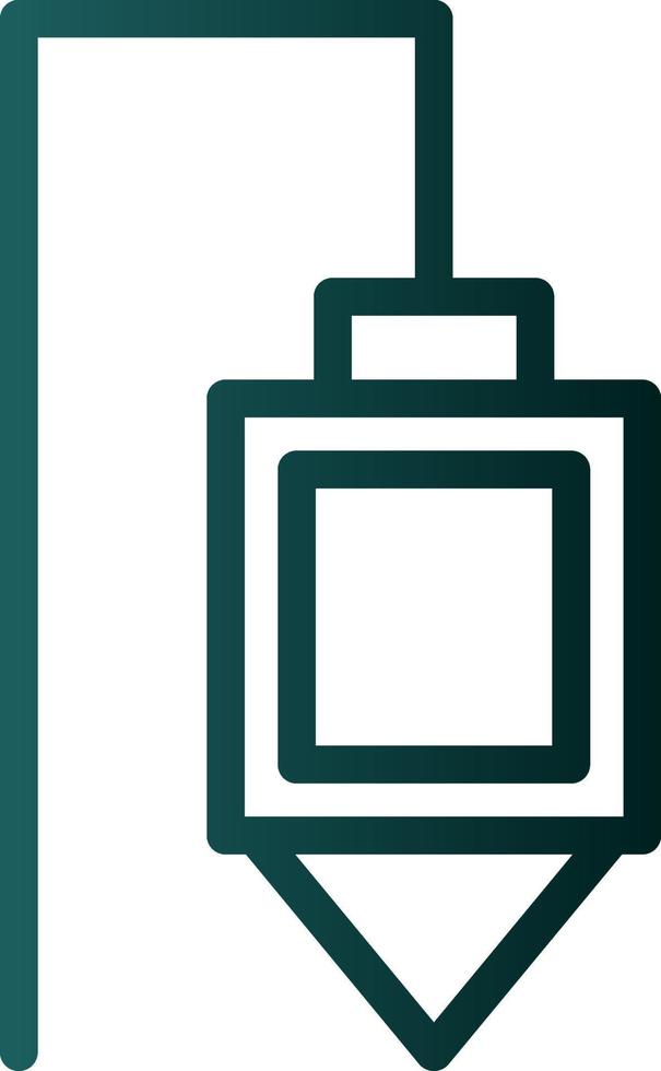 Plumb Bob Vector Icon Design