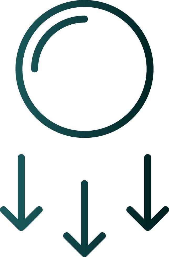 Gravitational Energy Vector Icon Design
