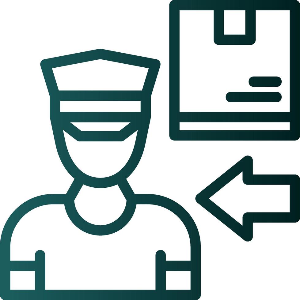 Delivery Boy Vector Icon Design