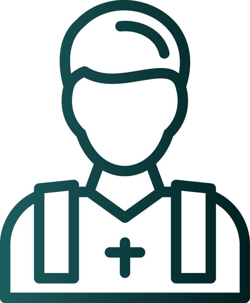 Priest Vector Icon Design