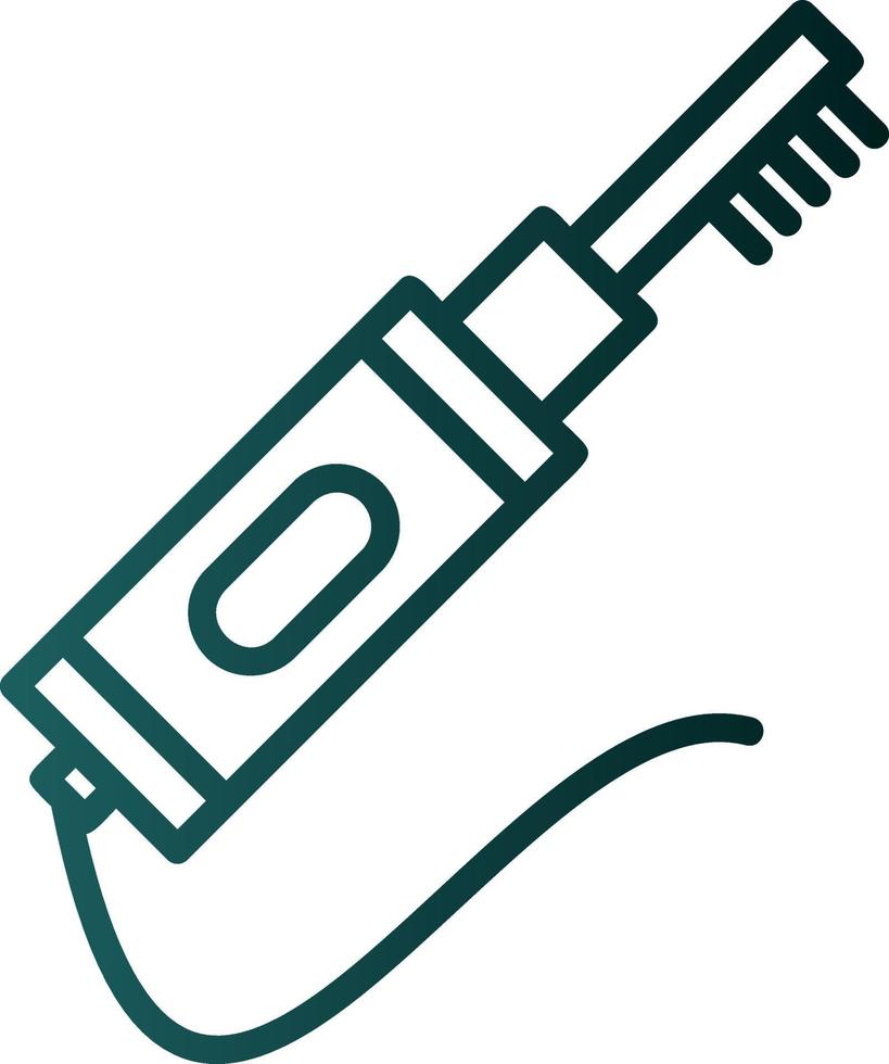 Electric Toothbrush Vector Icon Design