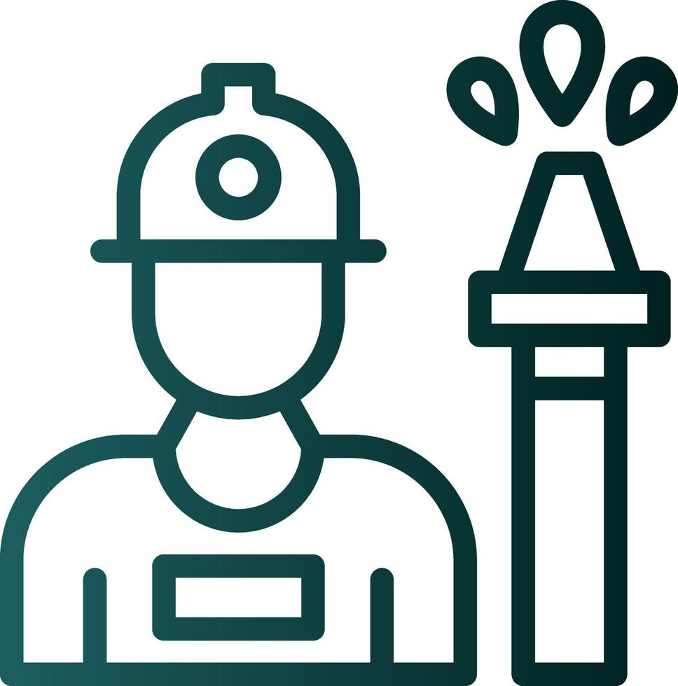 Fireman Vector Icon Design
