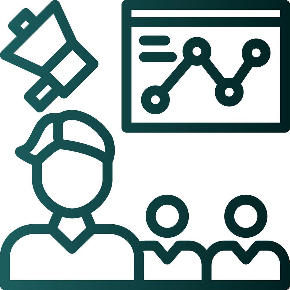 Coaching Vector Icon Design