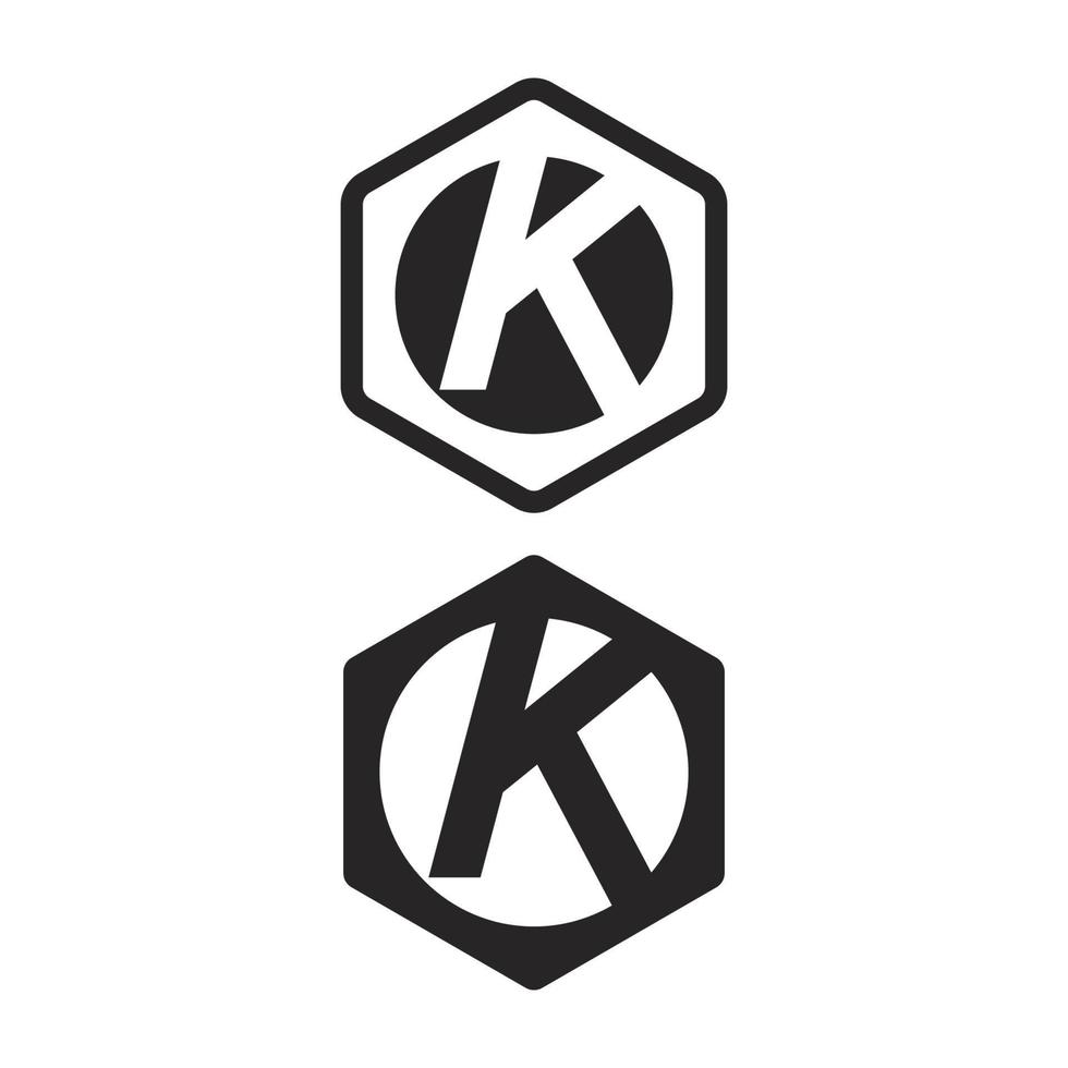 Letter K logo icon illustration design template.Graphic Alphabet Symbol for business finance logotype. Graphic Alphabet Symbol for Corporate Business Identity. vector