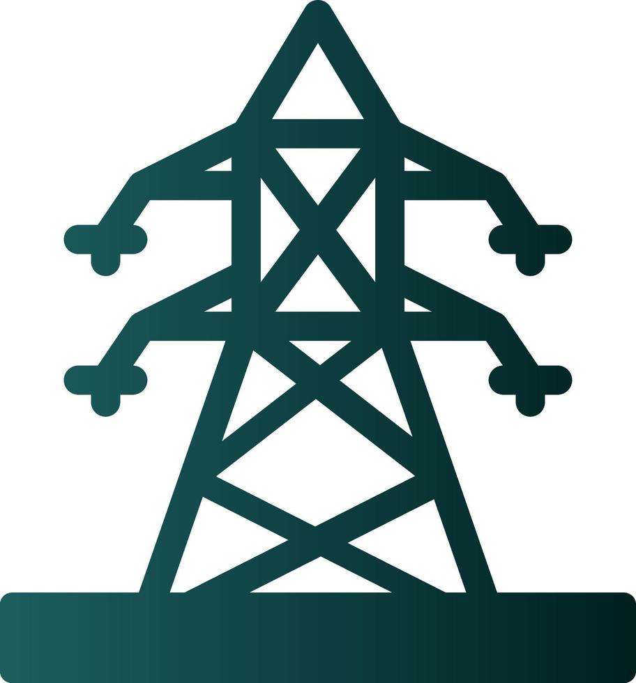 Electric Pole Vector Icon Design