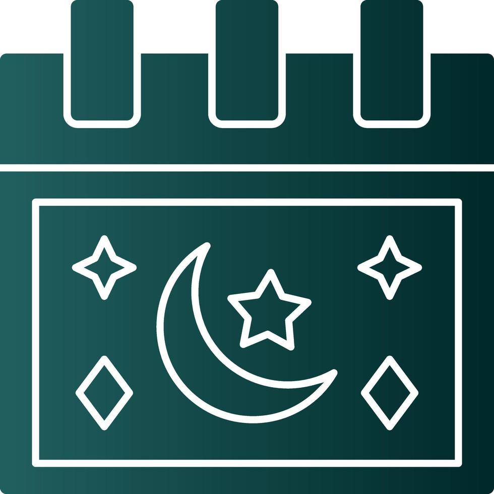 diseño de icono de vector de calendario de ramadán