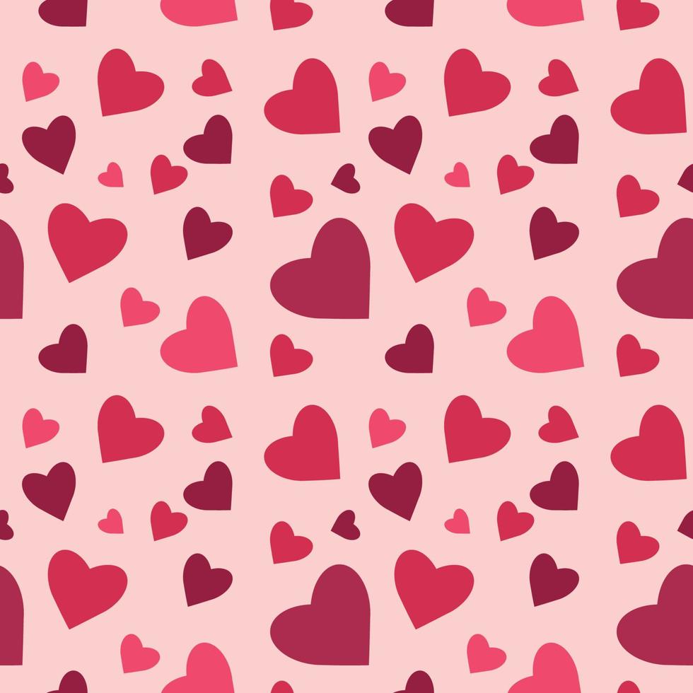 Fondo de vector de diseño de corazón de amor transparente. patrón sin costuras en el día de san valentín. la textura fluida con hart