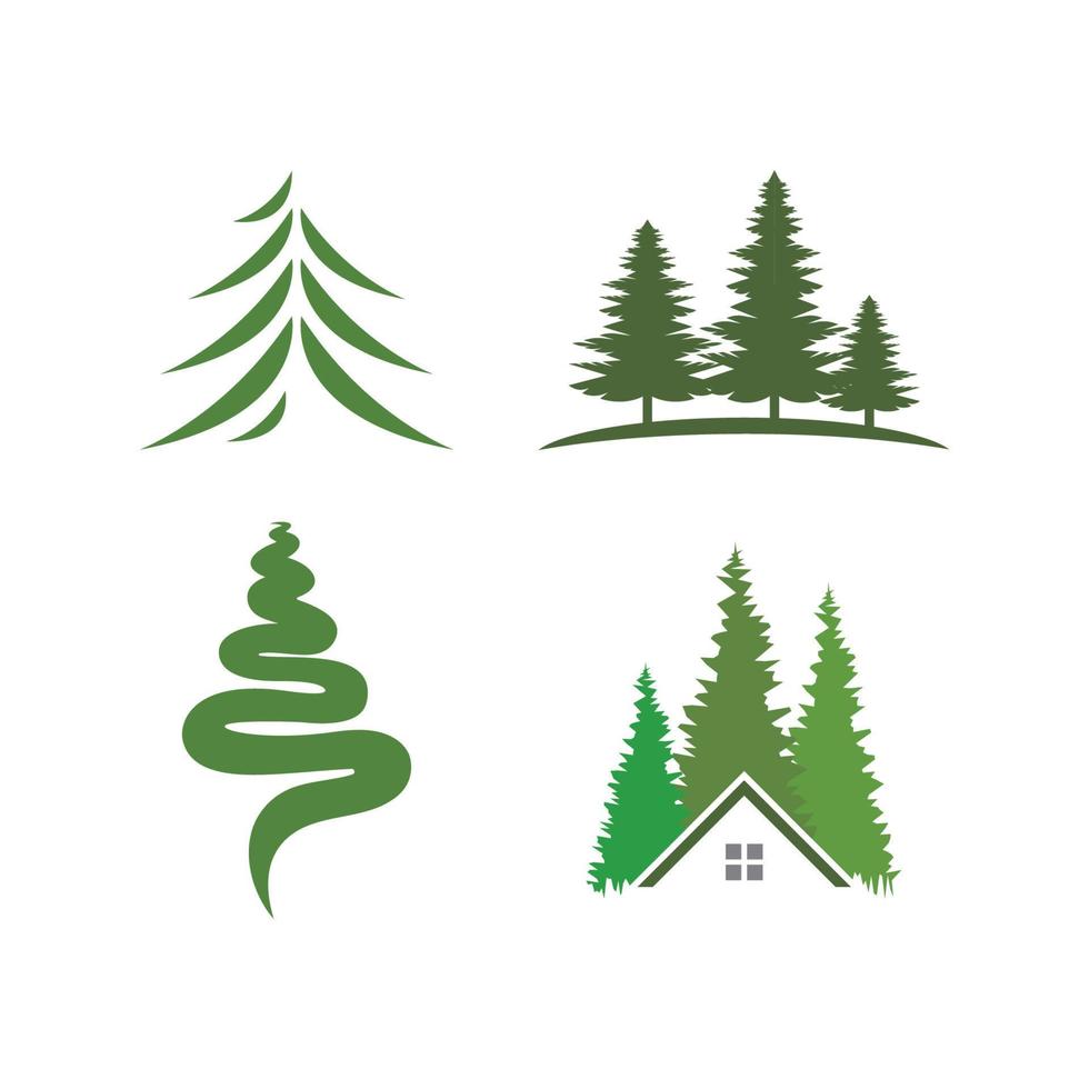 pine tree christmas vector