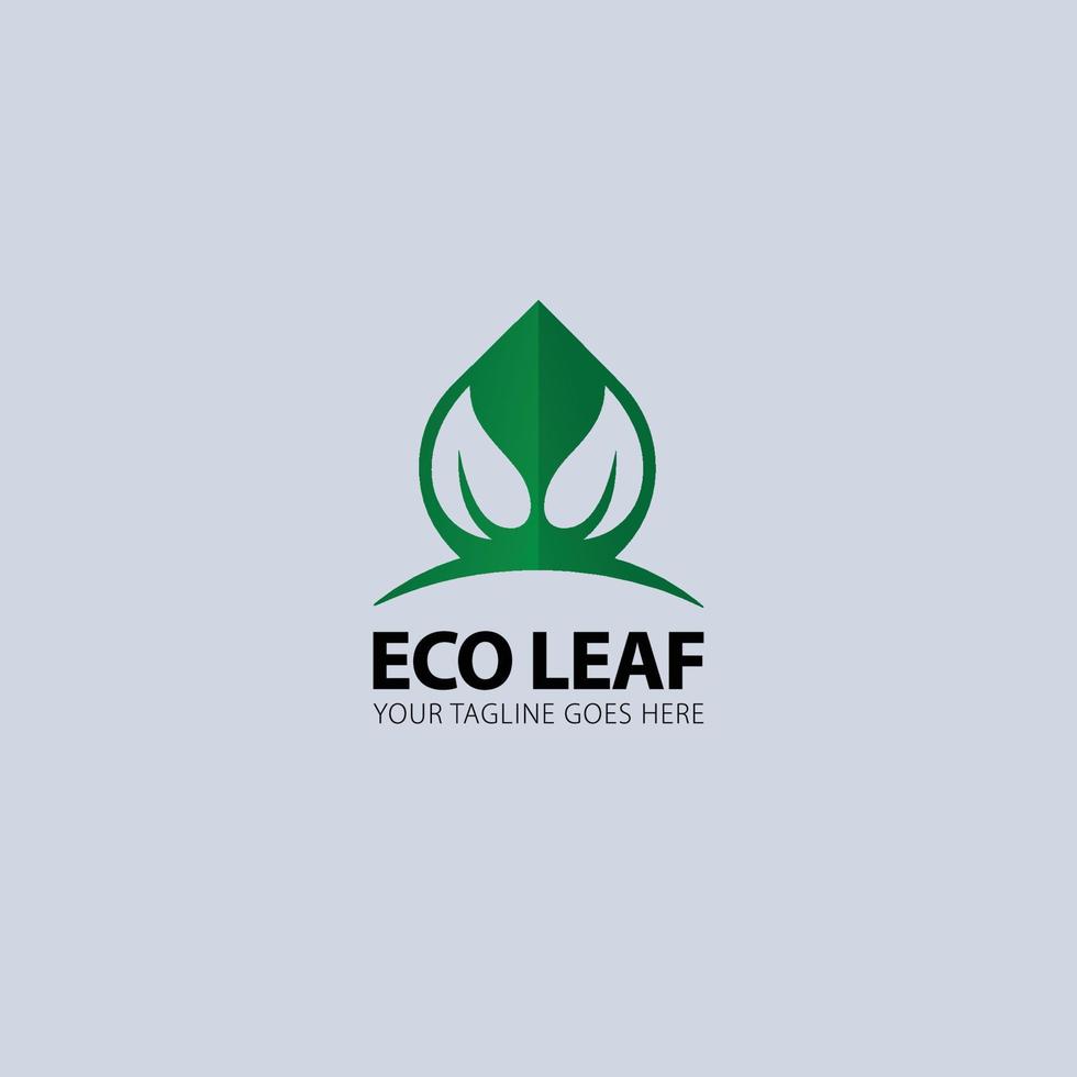 eco leaf loogo vector