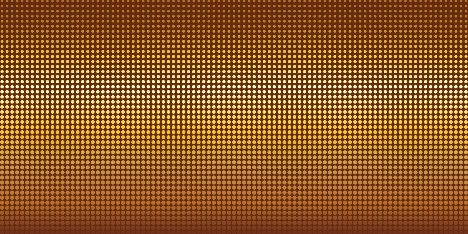 Brown rusty background with golden circles. Creative point gradient design for business. vector