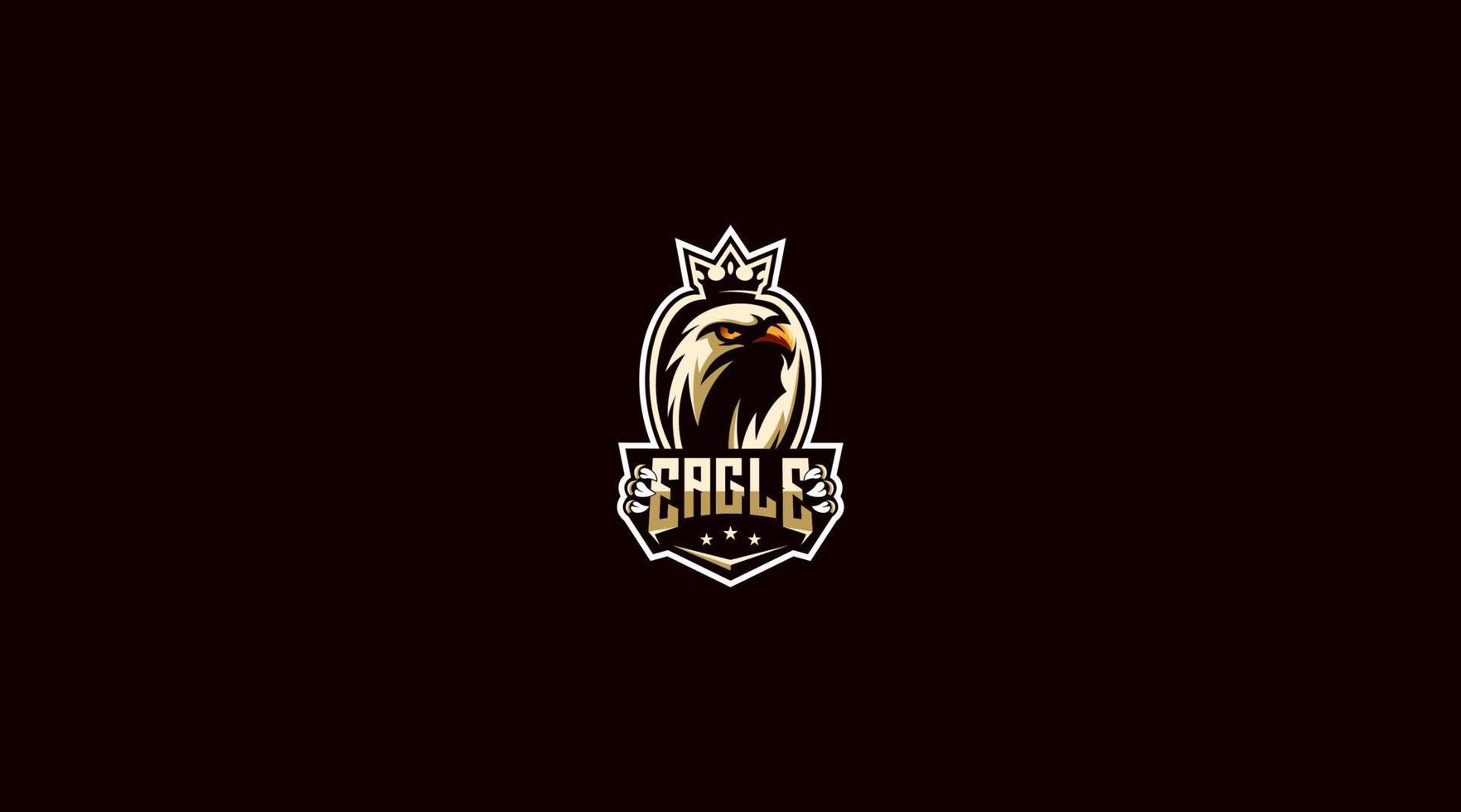 Eagle vector logo design illustration icon