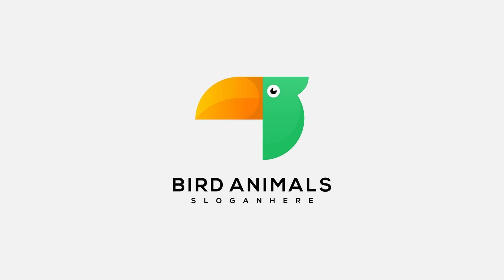 Birds anomal vector logo design template icon