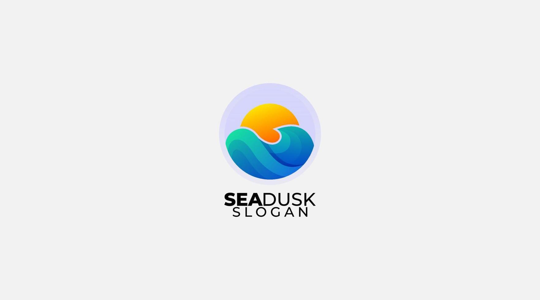 Seadusk logo design vector template symbol