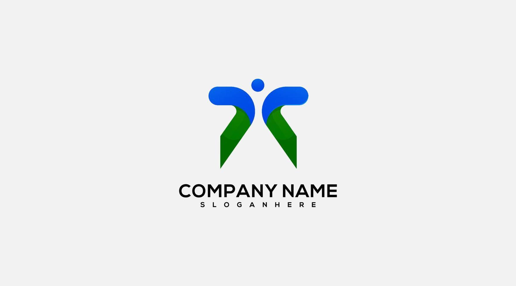 Company name vector logo design illustration