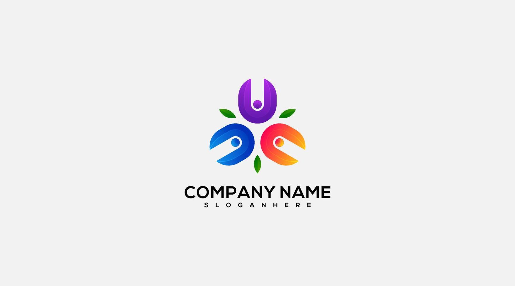 Company name vector logo design illustration symbol