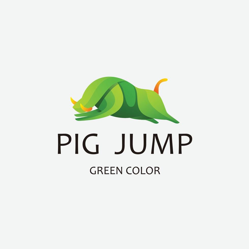 pig logo design logo gradient colorful vector