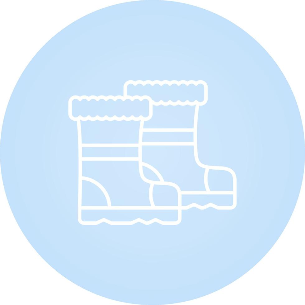 Rain Boots Line Vector Icon