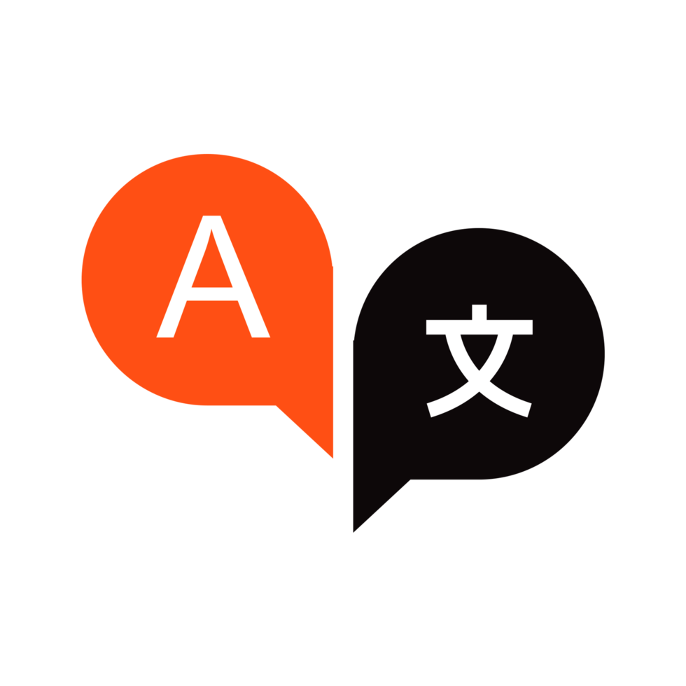 Language translation icon png