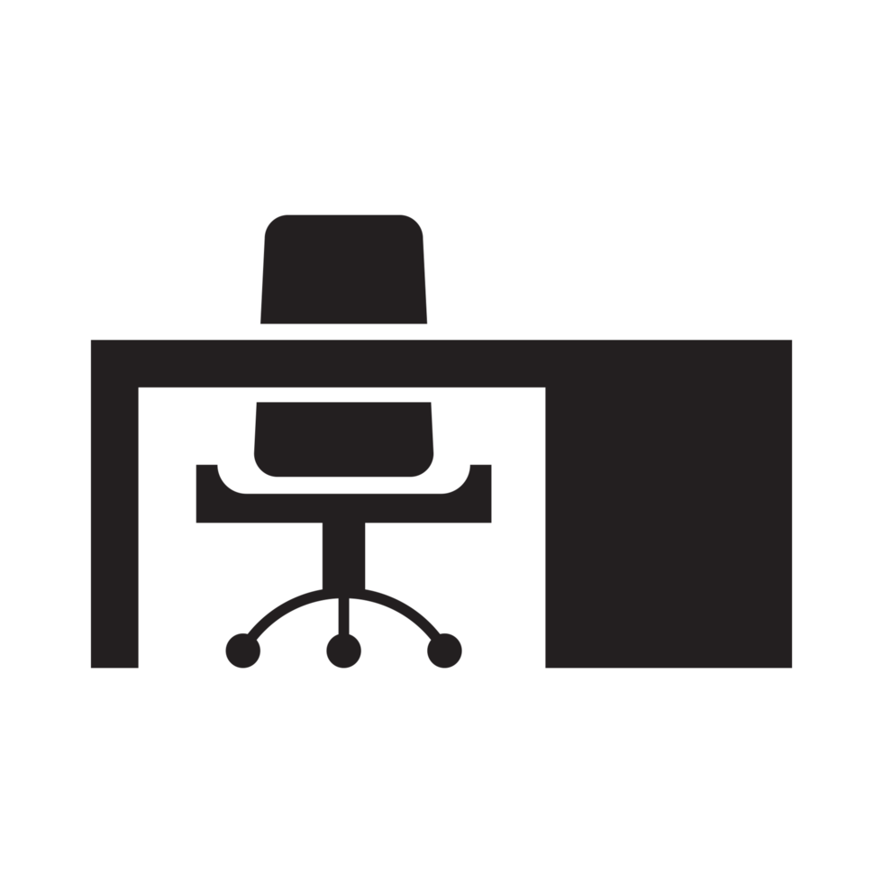 Office chair and desk icon png 16314387 PNG